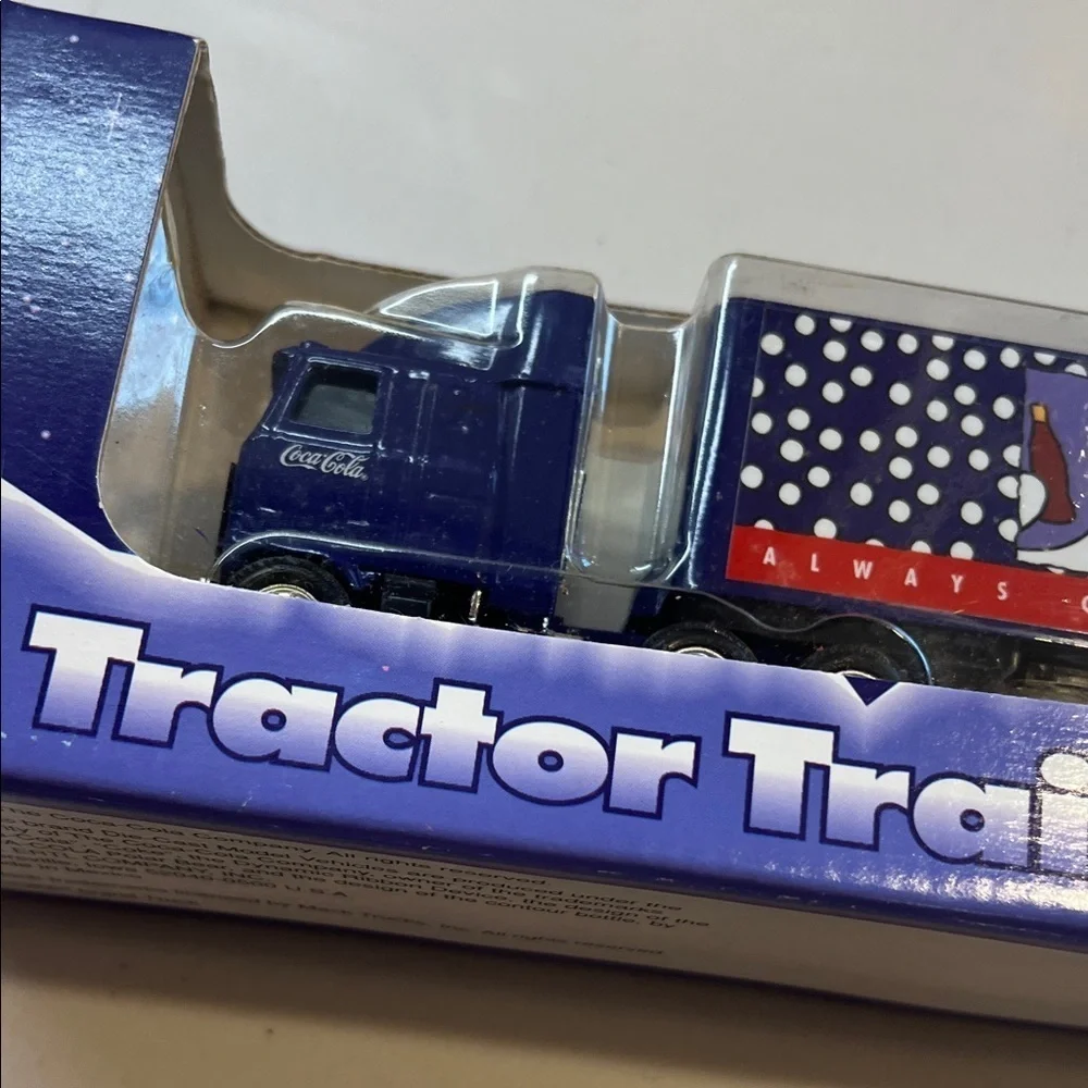Coca Cola Die-Cast Tractor Trailer - Blue and Red